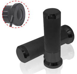 Koso manetki podgrzewane ze sterownikiem (22mm/25mm 7/8-1`) długość - 120mm  sterownik lcd - 5 poziomów grzania (el) kolor czarny